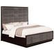 Durango Smoked Peppercorn And Grey King Upholstered Panel Bed