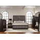 Durango Smoked Peppercorn And Grey King Upholstered Panel Bed