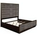 Durango Smoked Peppercorn and Gray California King Upholstered Panel Bed