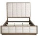 Durango Taupe Oak and Cream California King Upholstered Panel Bed