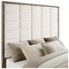 Durango Taupe Oak and Cream California King Upholstered Panel Bed