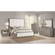 Durango Taupe Oak and Cream California King Upholstered Panel Bed