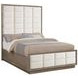 Durango Washed Oak Queen Upholstered Panel Bed