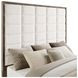 Durango Washed Oak Queen Upholstered Panel Bed