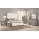 Durango Washed Oak Queen Upholstered Panel Bed