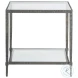 Metal Designs St Laurent Claret Rectangular End Table