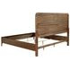 Maderia Walnut King Upholstered Panel Bed