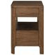 Maderia Walnut 2 Drawer Nightstand