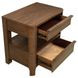 Maderia Walnut 2 Drawer Nightstand