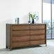 Maderia Walnut 8 Drawer Dresser
