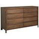 Maderia Walnut 8 Drawer Dresser