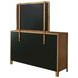 Maderia Walnut 8 Drawer Dresser With Mirror