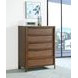Maderia Walnut 5 Drawer Chest