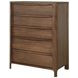 Maderia Walnut 5 Drawer Chest