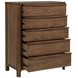 Maderia Walnut 5 Drawer Chest