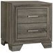Wright Brown Oak 2 Drawer Nightstand