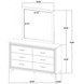 Wright Brown Oak 6 Drawer Dresser With Mirror