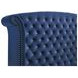 Melody Pacific Blue Queen Upholstered Panel Bed