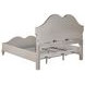 Evangeline Silver And Ivory Tufted King Upholstered Platform Bed