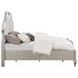 Evangeline Silver And Ivory Tufted King Upholstered Platform Bed
