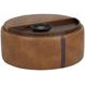 Borano Tobacco Tan and Autumn Chestnut Wheeled Storage Ottoman