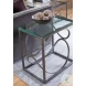 Metal Designs St Laurent Ellipse Rectangular End Table