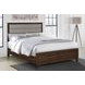 Welsley Taupe California King Upholstered Panel Bed