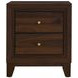 Welsley Walnut 2 Drawer Nightstand