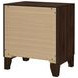 Welsley Walnut 2 Drawer Nightstand