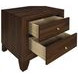 Welsley Walnut 2 Drawer Nightstand