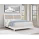 Bexhill White King Upholstered Panel Bed