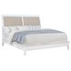Bexhill White King Upholstered Panel Bed