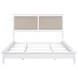 Bexhill White King Upholstered Panel Bed