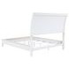 Bexhill White and Tan California King Upholstered Panel Bed