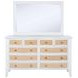 Bexhill White 10 Drawer Dresser With Mirror
