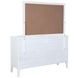Bexhill White 10 Drawer Dresser With Mirror