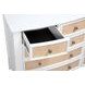 Bexhill White 10 Drawer Dresser With Mirror