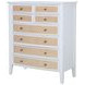 Bexhill White 8 Drawer Chest