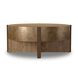 Bingham Antiqued Brass Aluminum Coffee Table