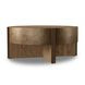 Bingham Antiqued Brass Aluminum Coffee Table