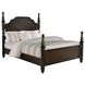 Andover Dark Oak California King Poster Bed