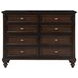 Andover Dark Oak 8 Drawer Dresser