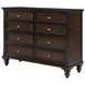 Andover Dark Oak 8 Drawer Dresser