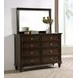 Andover Dark Oak 8 Drawer Dresser With Mirror
