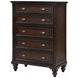 Andover Dark Oak 5 Drawer Chest