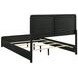 Cavelle Black King Upholstered Panel Bed