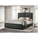 Cavelle Black Queen Upholstered Panel Bed