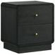 Cavelle Black 2 Drawer Nightstand