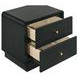 Cavelle Black 2 Drawer Nightstand