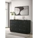 Cavelle Black 6 Drawer Dresser